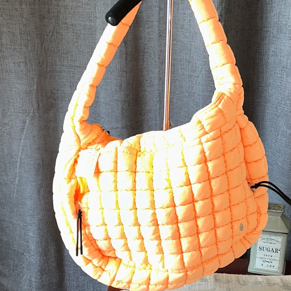 FP Movement by Free People Quilted Bright Orange Bag - Picture 5 of 8